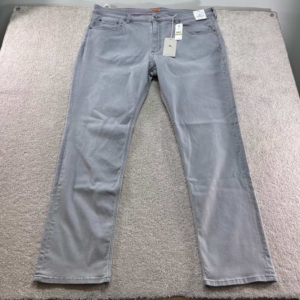 Tommy Bahama Boracay Jean Mens 44x32 Vintage Grey Wash Straight Leg NWT